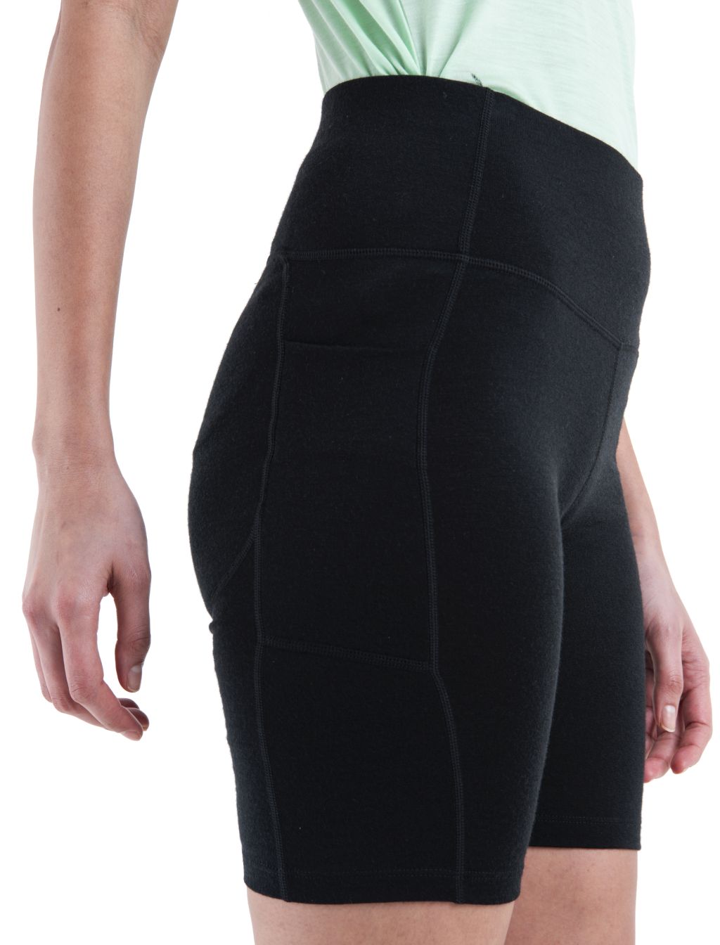 Dámské merino kraťasy ICEBREAKER Wmns Merino 260 Fastray II 8" High Rise Shorts, Black velikost: M