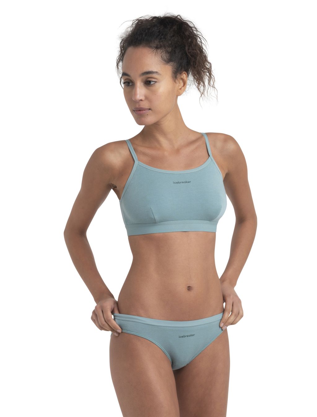 Dámská merino podprsenka ICEBREAKER Wmns Merino Core Bra, Cloud Ray velikost: M