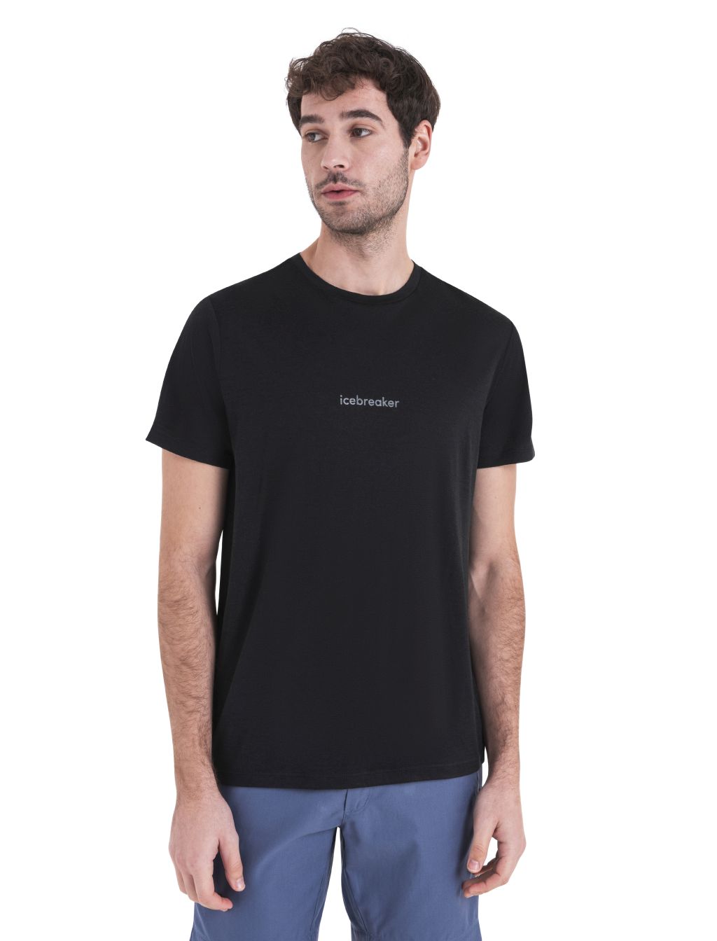 ICEBREAKER Mens Merino 150 Tech Lite III SS Tee Bio Luminate, Black velikost: L