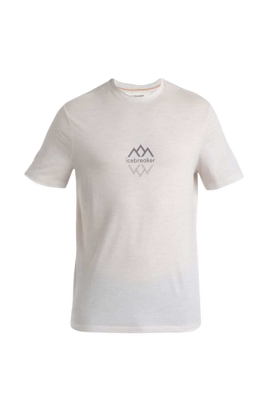 ICEBREAKER Mens Merino 150 Tech Lite III SS Tee Icebreaker Logo Reflections, Ecru Heather velikost: XXL