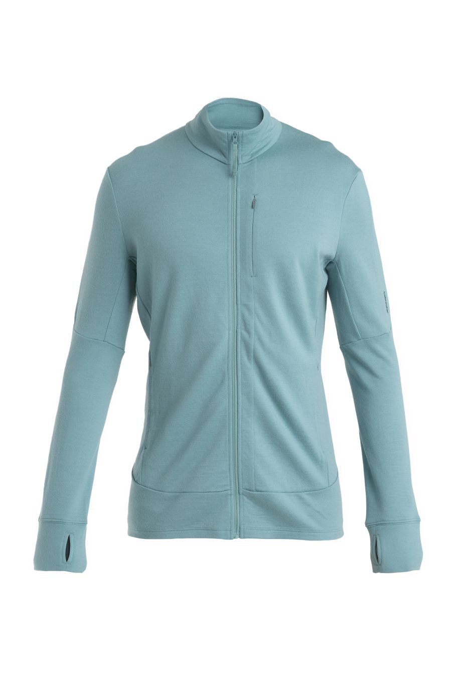 Pánská merino mikina, zip ICEBREAKER Mens Merino 260 Quantum IV LS Zip, Cloud Ray velikost: M