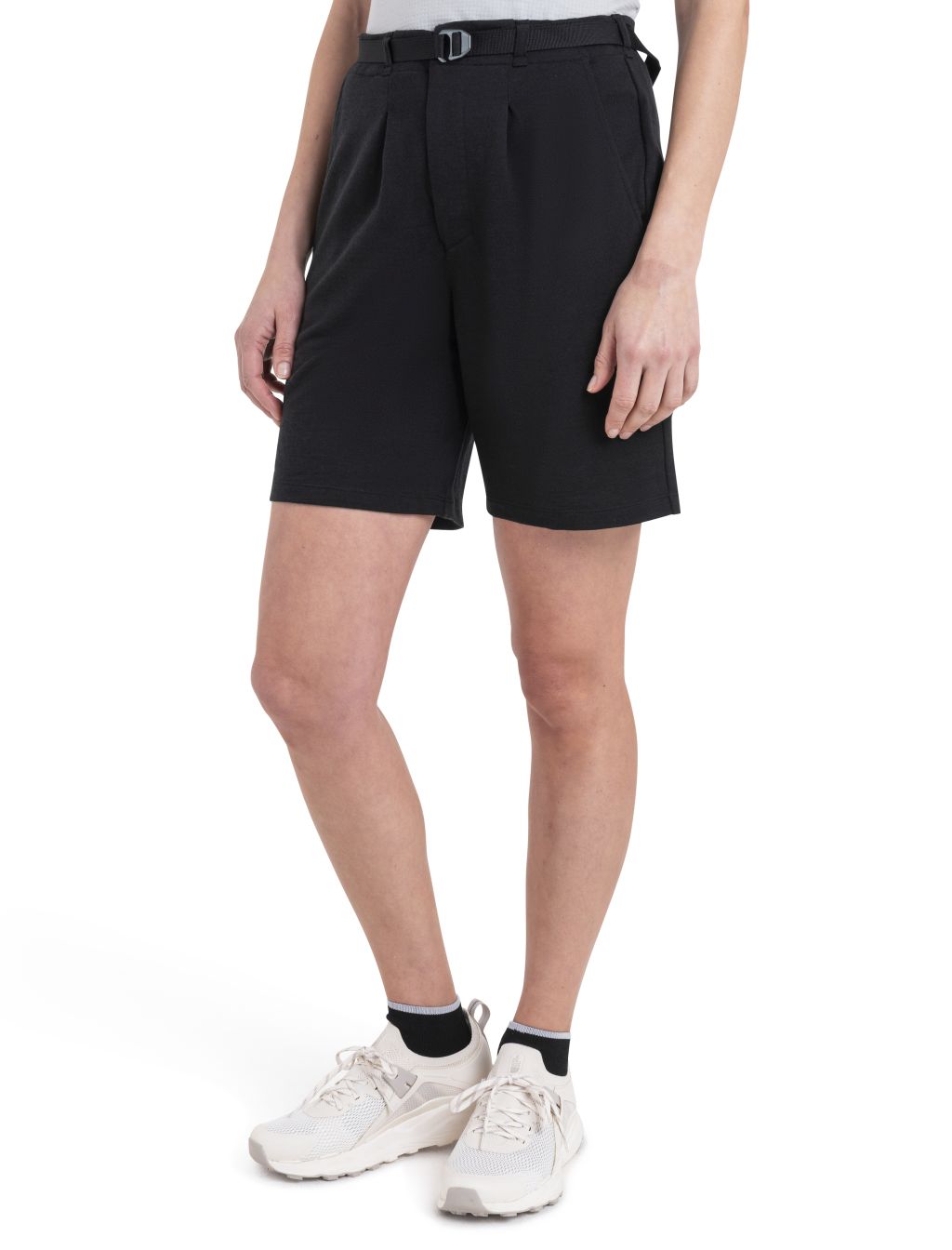 Dámské merino kraťasy ICEBREAKER Wmns Merino IB X TNF Shorts, Black velikost: 8