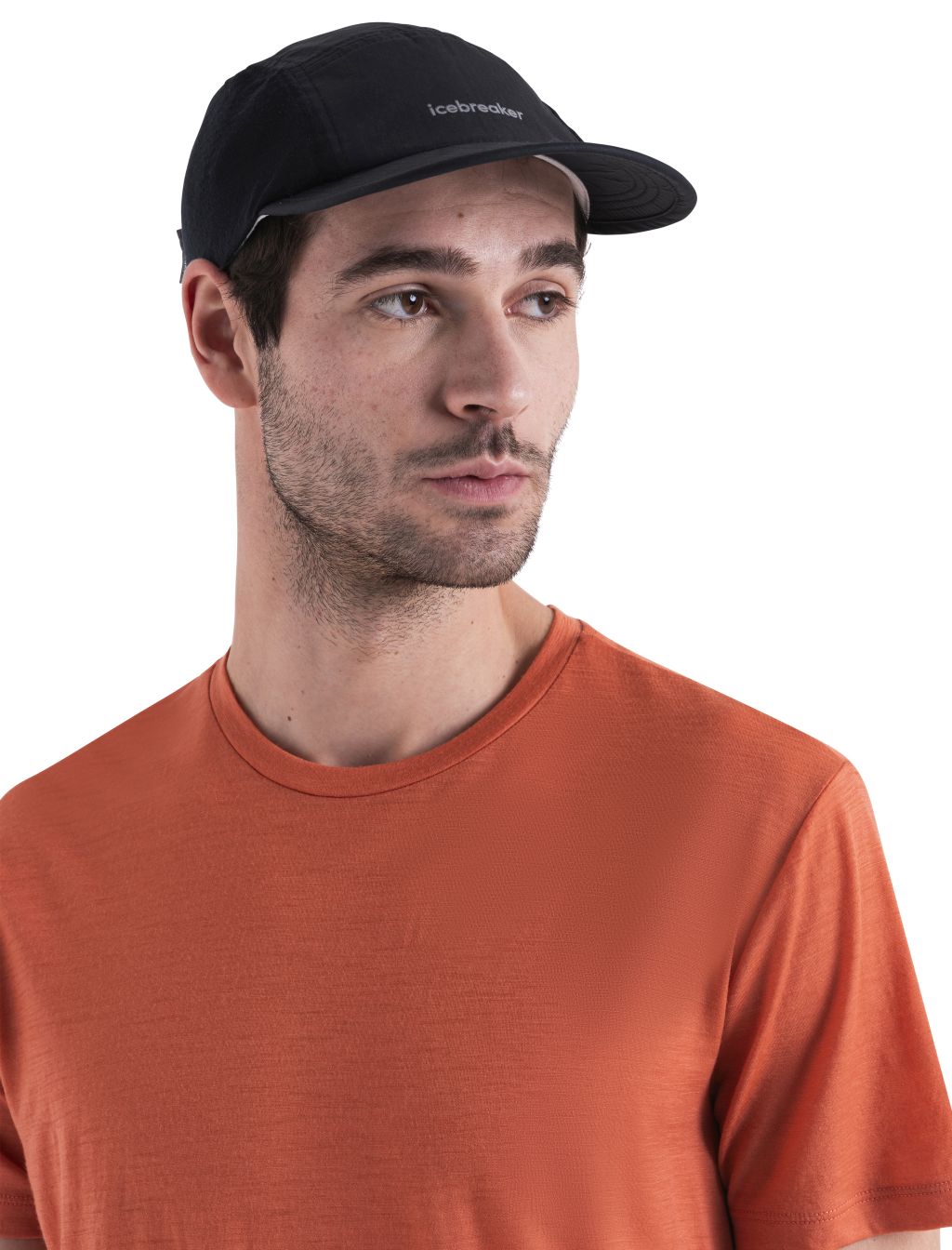 Merino kšiltovka ICEBREAKER Merino Shell+™ Windbreaker 5 Panel Cap, Black velikost: OS (UNI)