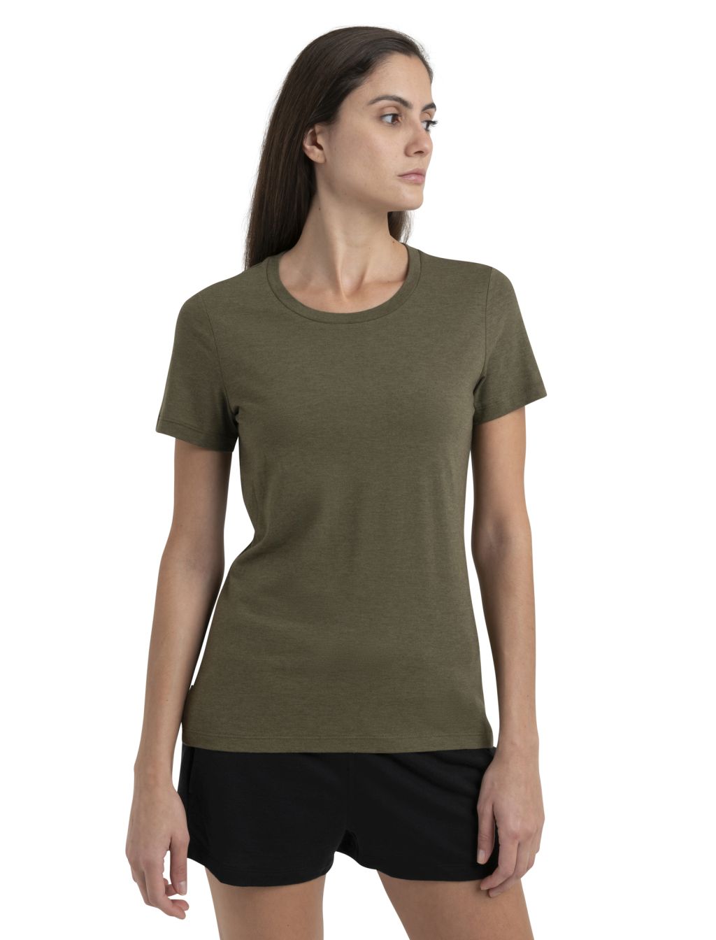 ICEBREAKER Wmns Central Classic SS Tee, Loden velikost: XS