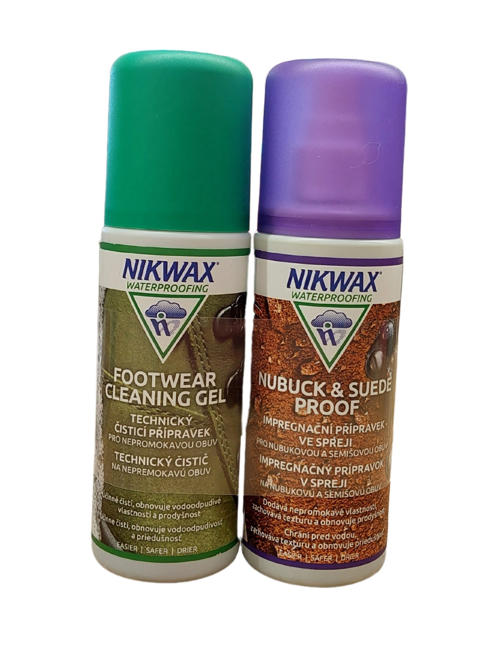 NIKWAX sada Footwear Cleaning Gel a Nubuck & Suede Proof (125 + 125 ml)