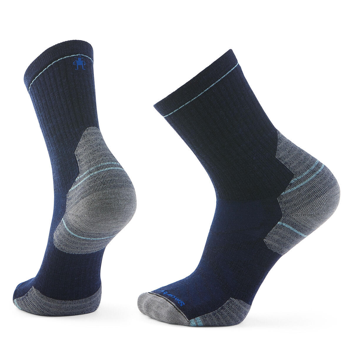 Unisex merino turistické ponožky SMARTWOOL Hike Targeted Cushion Mid Crew Socks, Deep Navy velikost: 38-41 (M)