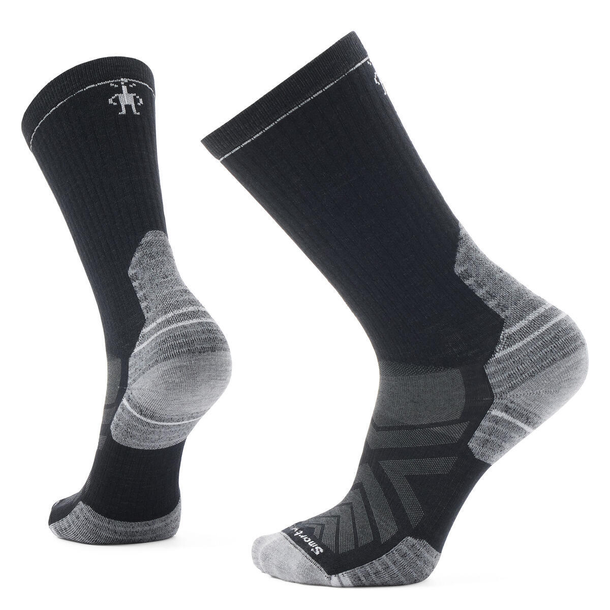 Unisex merino turistické ponožky SMARTWOOL Hike Targeted Cushion Crew Socks, Black velikost: 38-41 (M)
