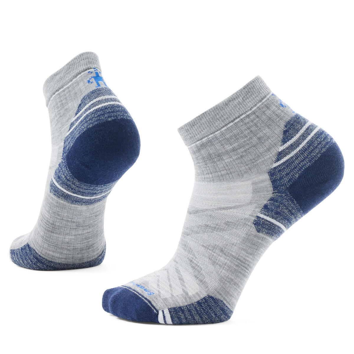 Unisex merino turistické ponožky SMARTWOOL Hike Targeted Cushion Ankle Socks, Light Gray velikost: 38-41 (M)