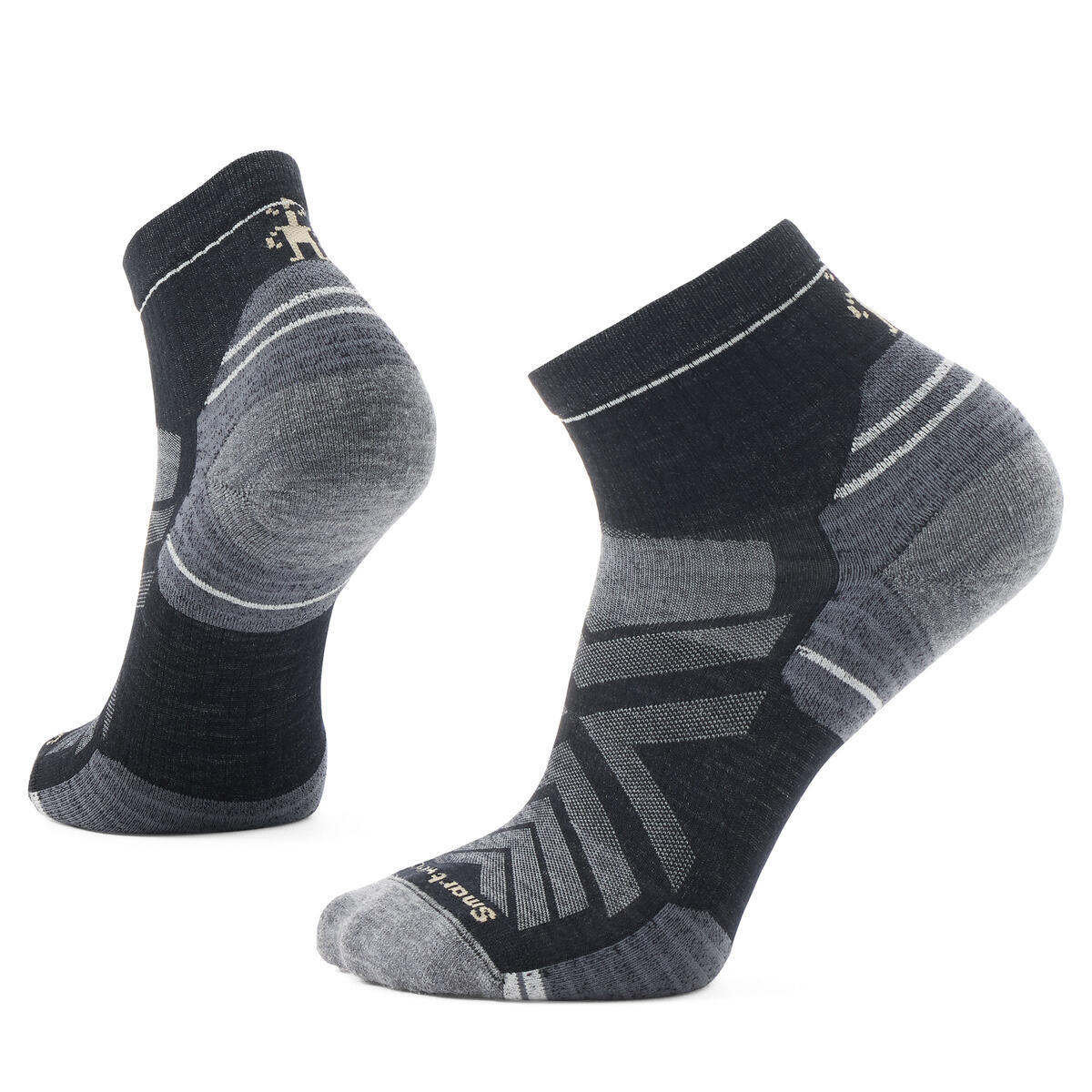 Unisex merino turistické ponožky SMARTWOOL Hike Targeted Cushion Ankle Socks, Black velikost: 46-49 (XL)