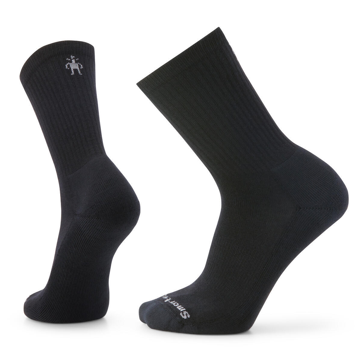 Unisex merino městské ponožky  SMARTWOOL Everyday Solid Rib Crew Socks, Black velikost: 34-37 (S)