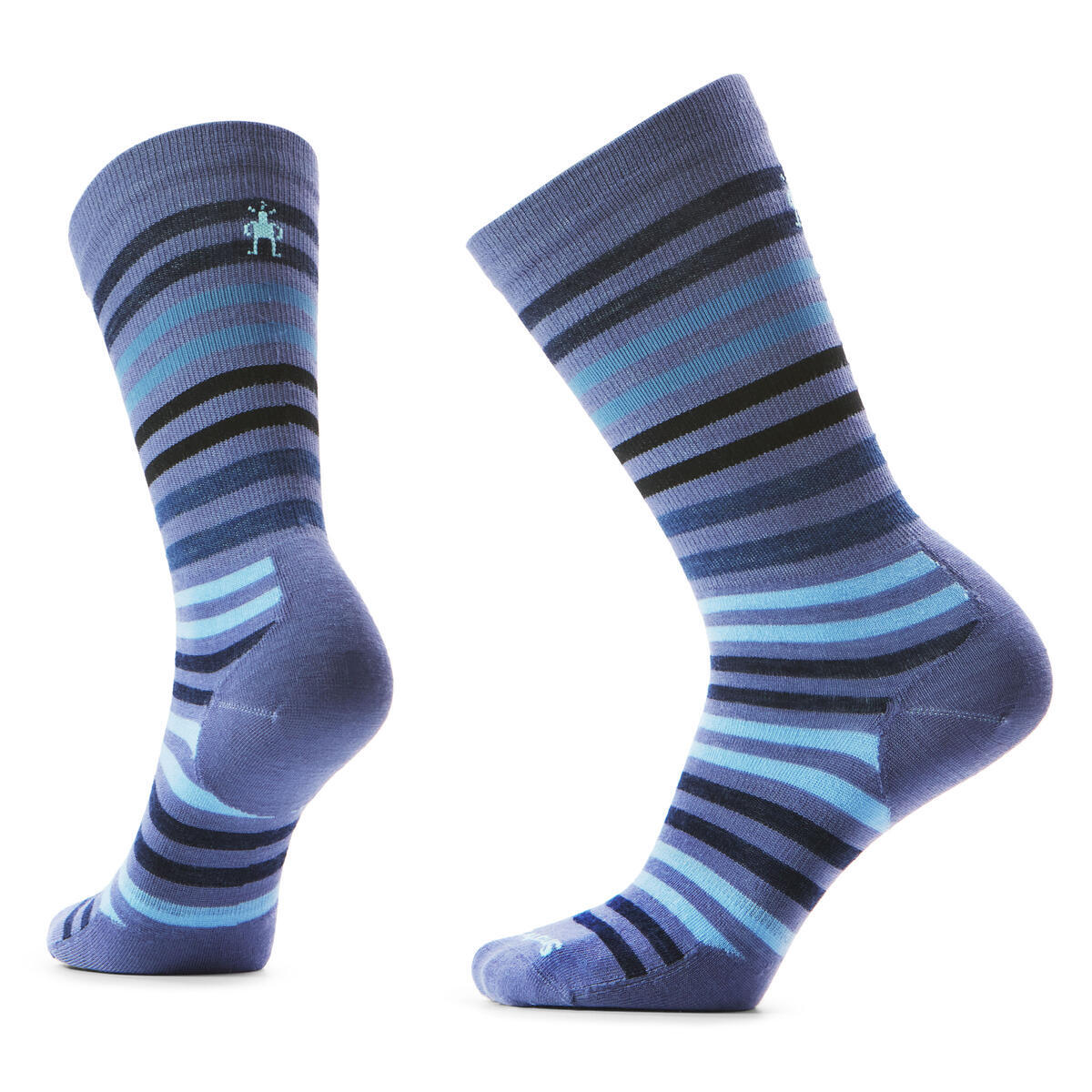 Unisex merino městské ponožky  SMARTWOOL Everyday Spruce Street Crew Socks, Nightfall Blue velikost: 38-41 (M)