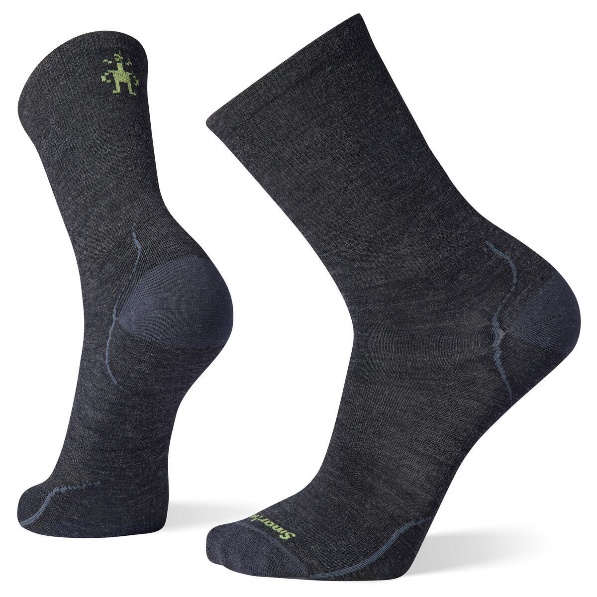 Unisex merino městské ponožky  SMARTWOOL Everyday Anchor Line Crew Socks, Charcoal velikost: 34-37 (S)