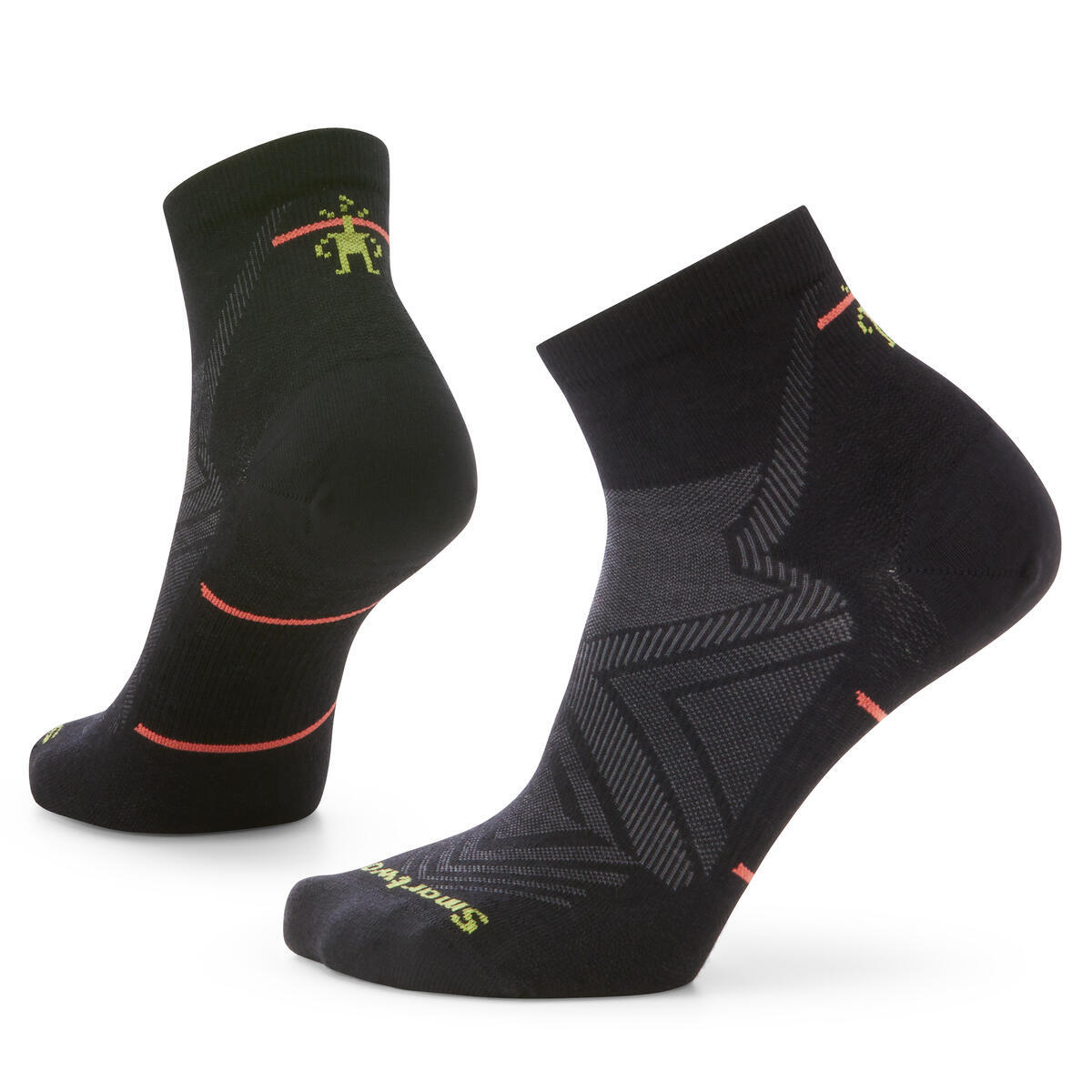 Dámské merino běžecké ponožky SMARTWOOL Women's Run Zero Cushion Ankle Socks, Black