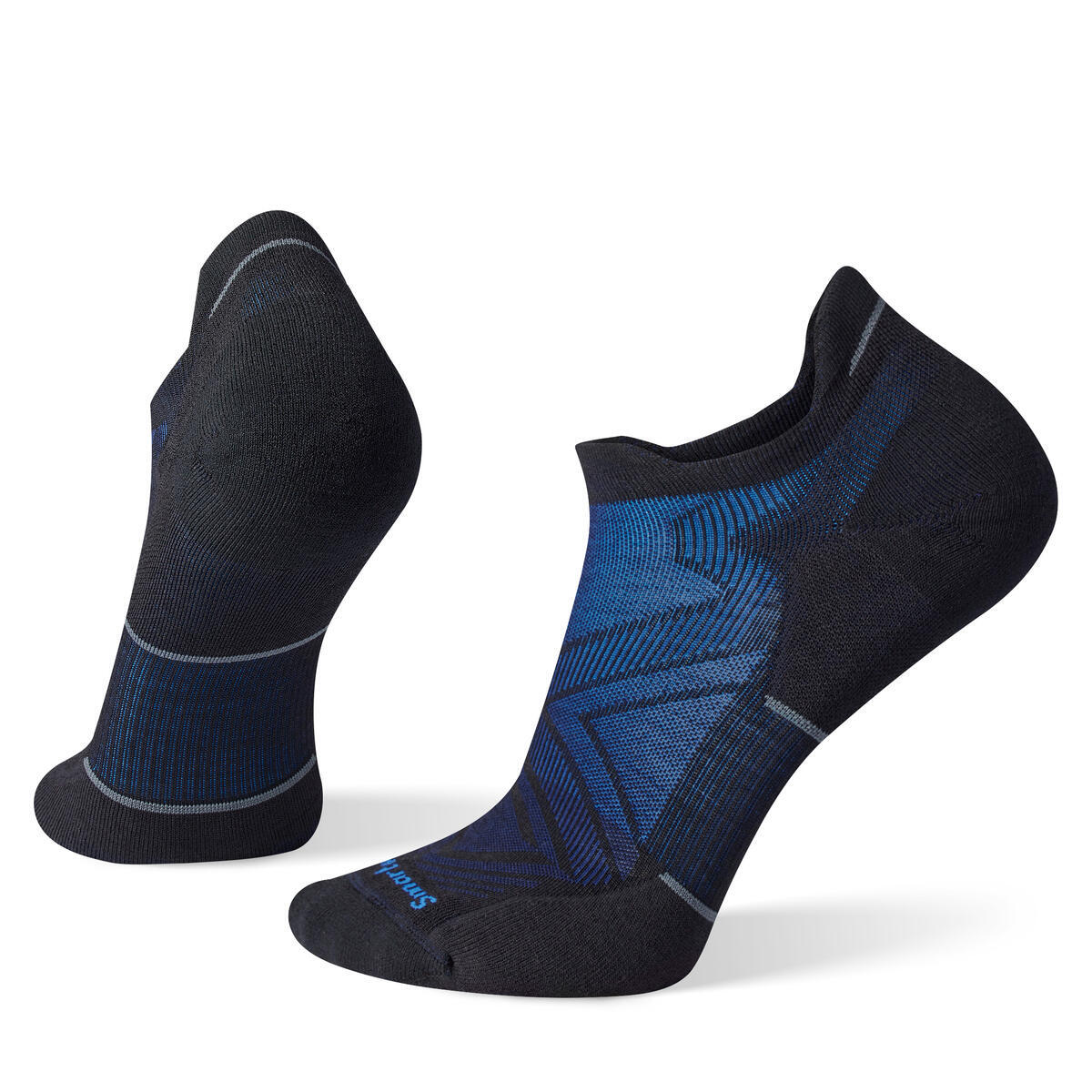 Unisex merino běžecké ponožky SMARTWOOL Run Targeted Cushion Low Ankle Socks, Black velikost: 34-37 (S)