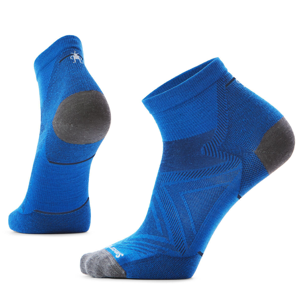 Unisex merino běžecké ponožky SMARTWOOL Run Zero Cushion Ankle Socks, Laguna Blue/Deep Navy velikost: 38-41 (M)