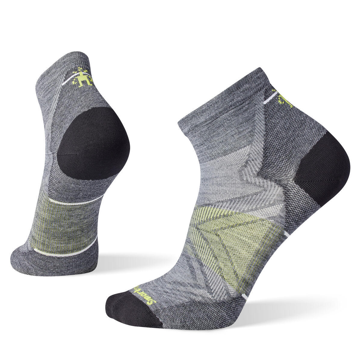 Unisex merino běžecké ponožky SMARTWOOL Run Zero Cushion Ankle Socks, Medium Gray velikost: 34-37 (S)