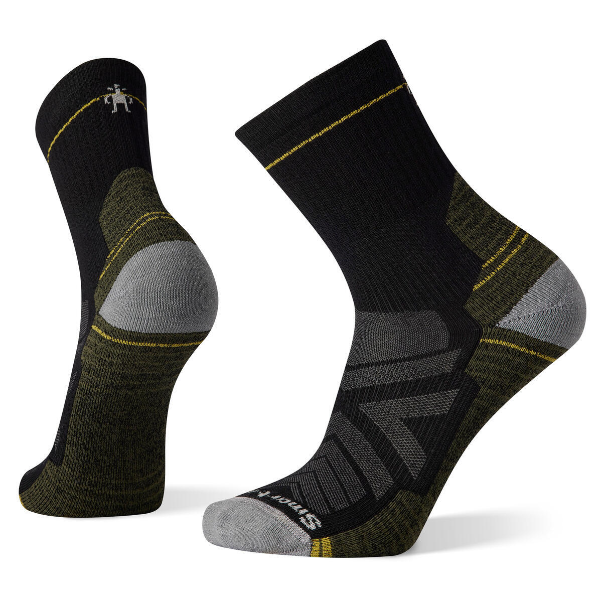 Unisex merino turistické ponožky SMARTWOOL Hike Light Cushion Mid Crew Socks, Black velikost: 38-41 (M)