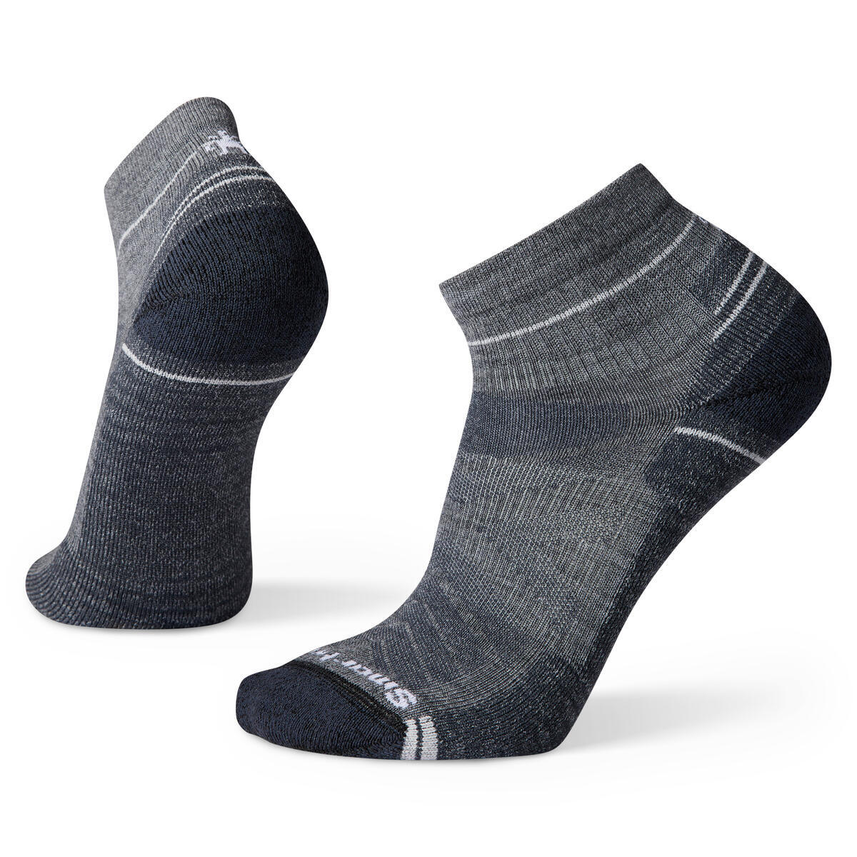 Unisex merino turistické ponožky SMARTWOOL Hike Light Cushion Ankle Socks, Medium Gray velikost: 34-37 (S)