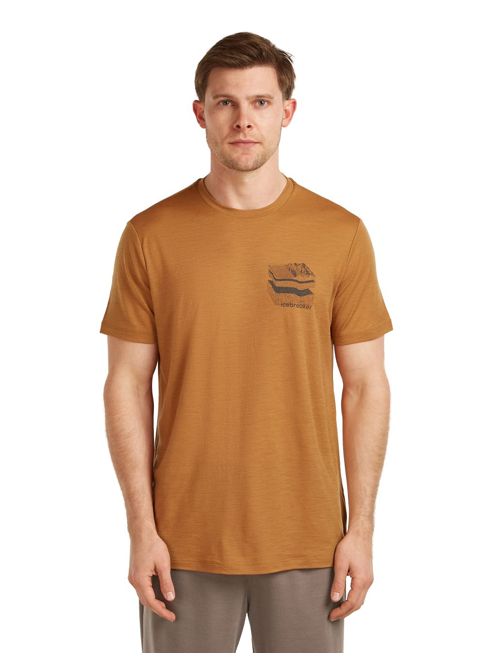 Pánské merino triko s krátkým rukávem ICEBREAKER Mens 150 Tech Lite SS Tee Evolving Lay, Trail velikost: S