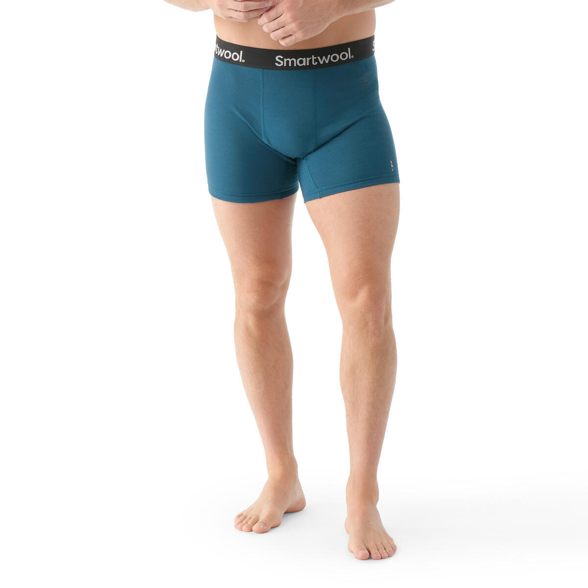 Pánské merino boxerky SMARTWOOL Men's Active Boxer Brief Boxed, Twilight Blue velikost: S