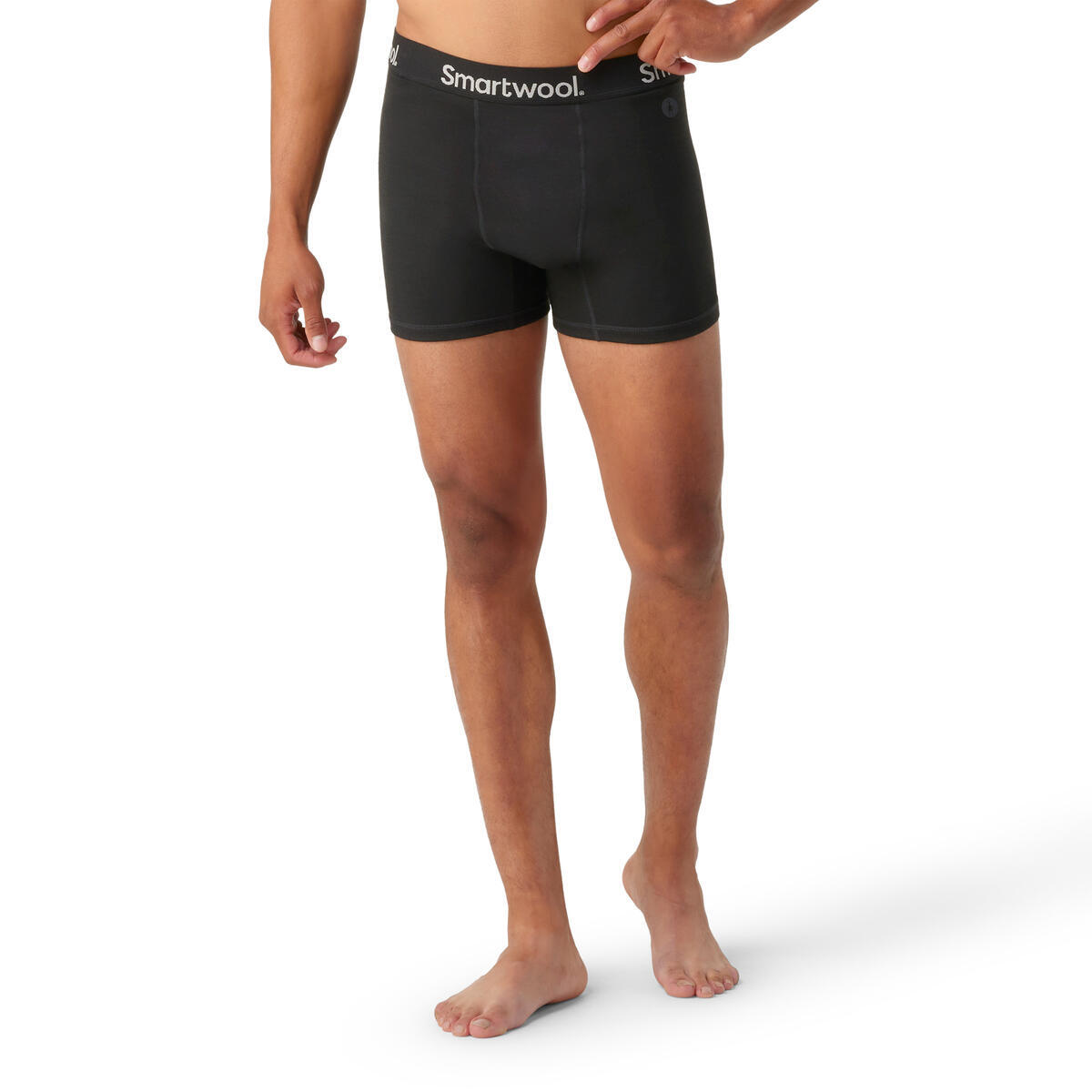 Pánské merino boxerky SMARTWOOL Men's Active Boxer Brief Boxed, Black velikost: S