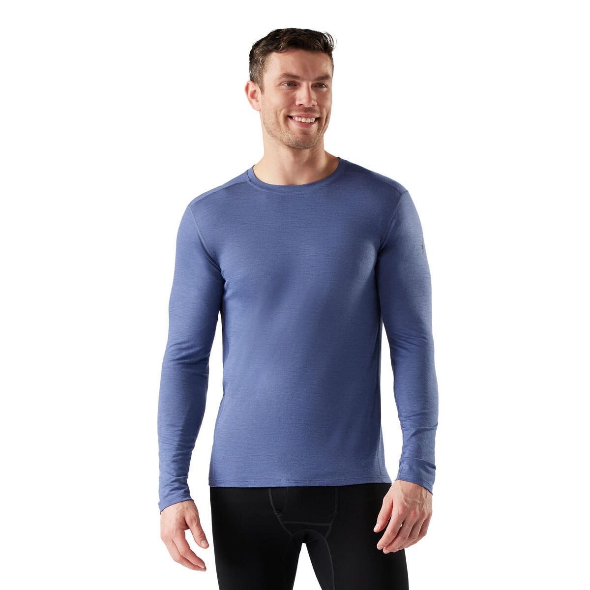 Pánské merino tričko s dlouhým rukávem SMARTWOOL Men's Classic All-Season Merino Base Lay, Nightfall Blue velikost: S