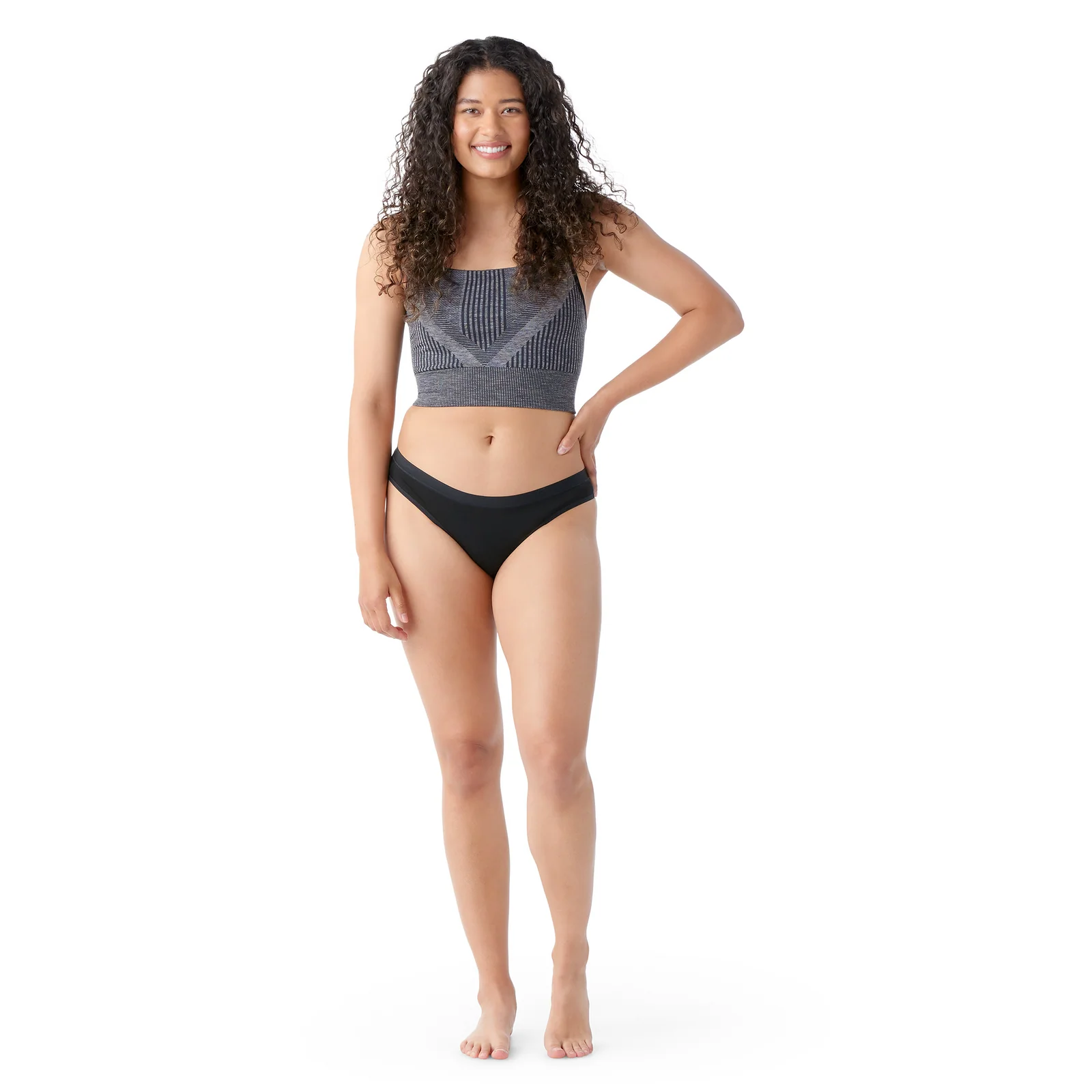 Dámské merino kalhotky SMARTWOOL Women's Merino Bikini Boxed, Black velikost: L
