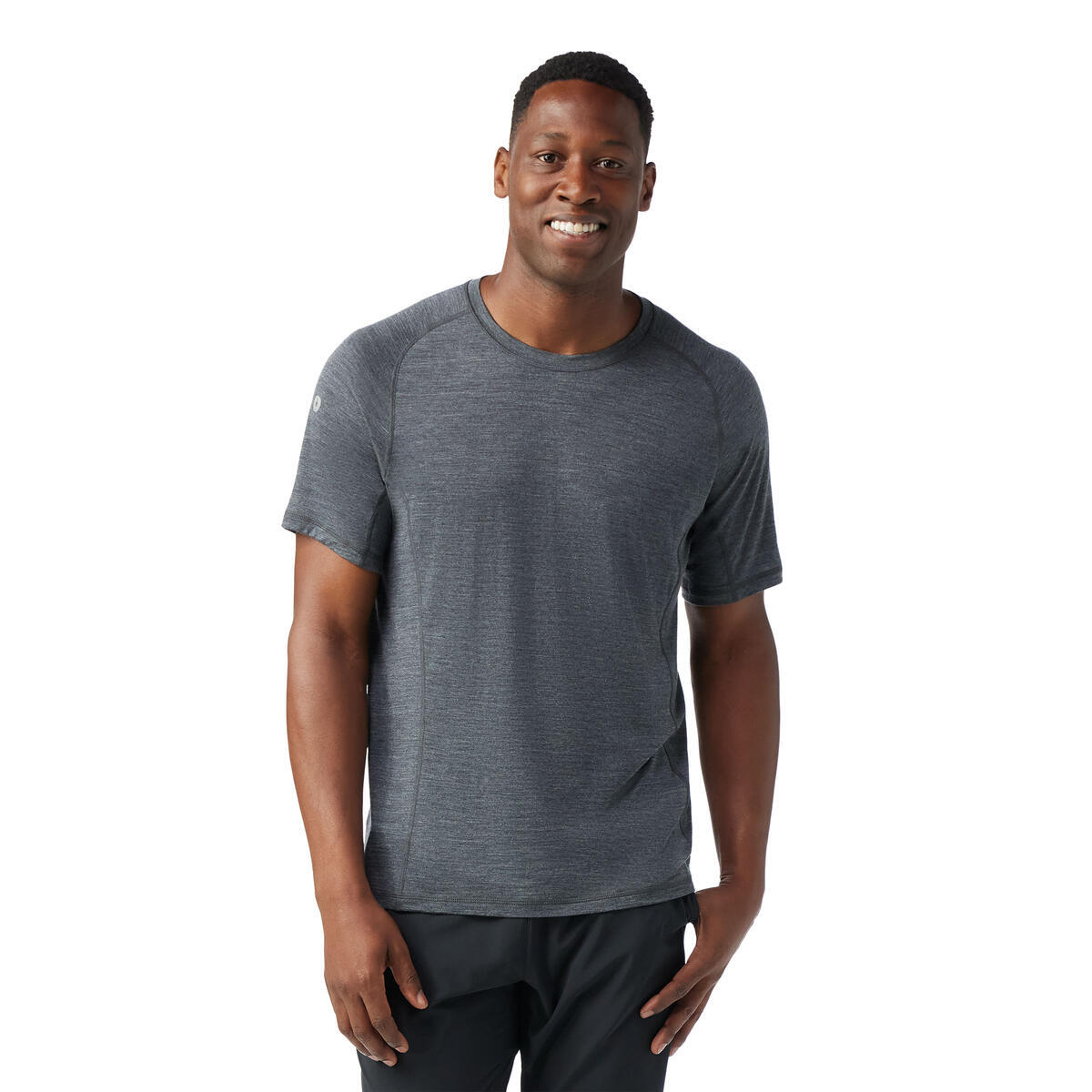 Pánské merino tričko s krátkým rukávem SMARTWOOL Men's Active Ultralite Short Sleeve, Charcoal Heather velikost: S