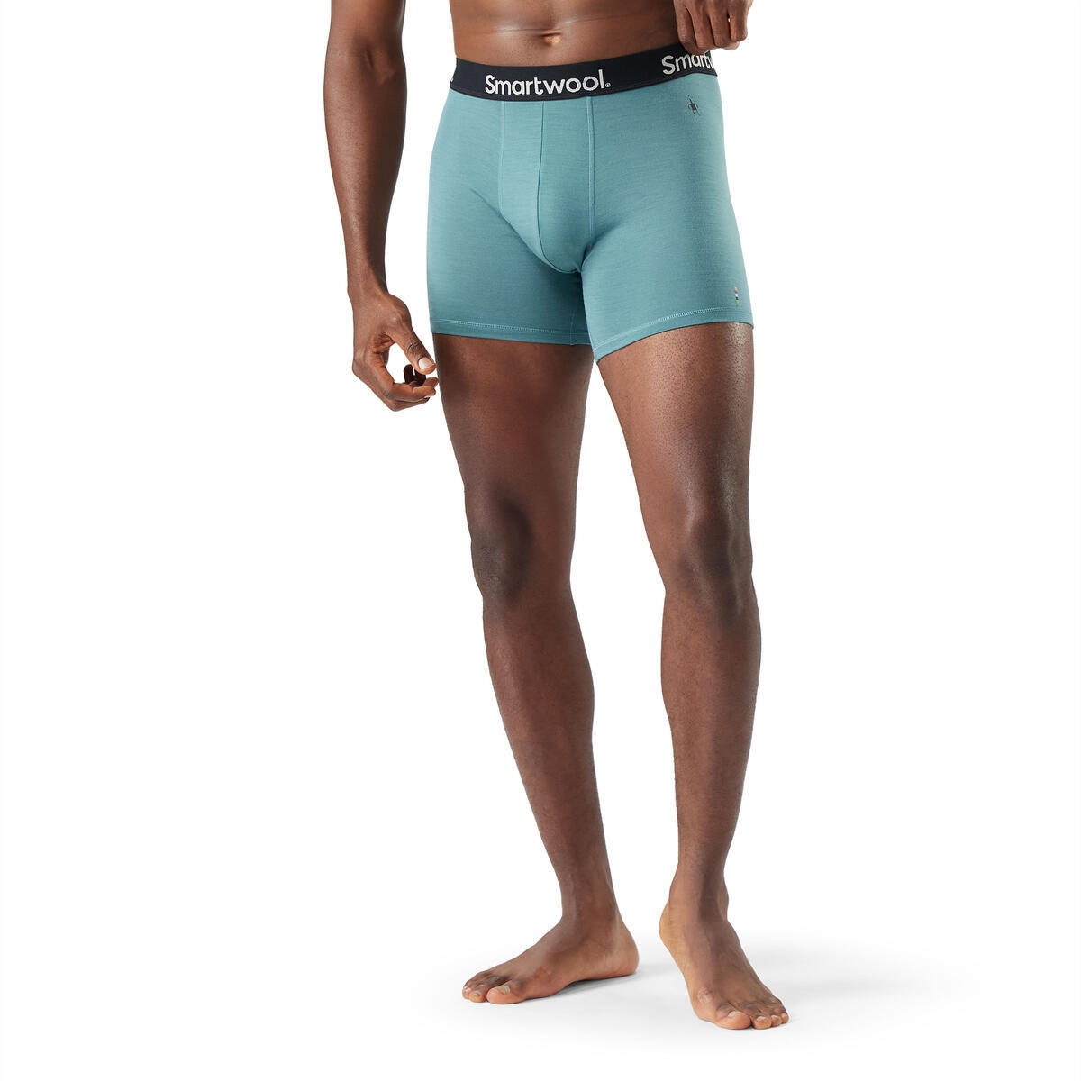 Pánské merino boxerky SMARTWOOL Men's Everyday Merino Boxer Brief Boxed, Dusty Teal velikost: M