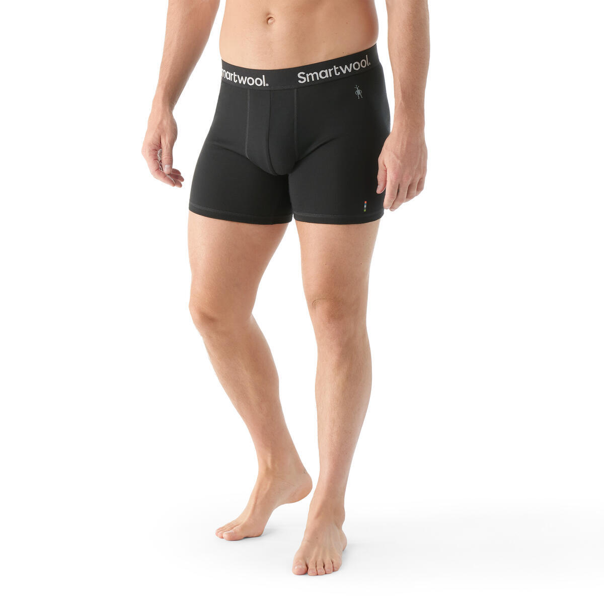 Pánské merino boxerky SMARTWOOL Men's Everyday Merino Boxer Brief Boxed, Black velikost: S