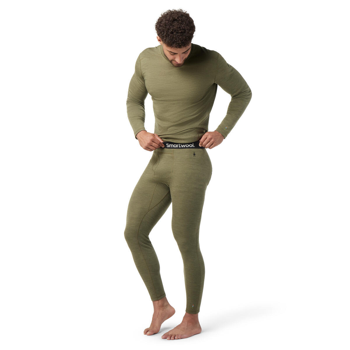 Pánské merino spodky SMARTWOOL Men's Classic Thermal Merino Base Layer, Winter Moss Heather velikost: XXL