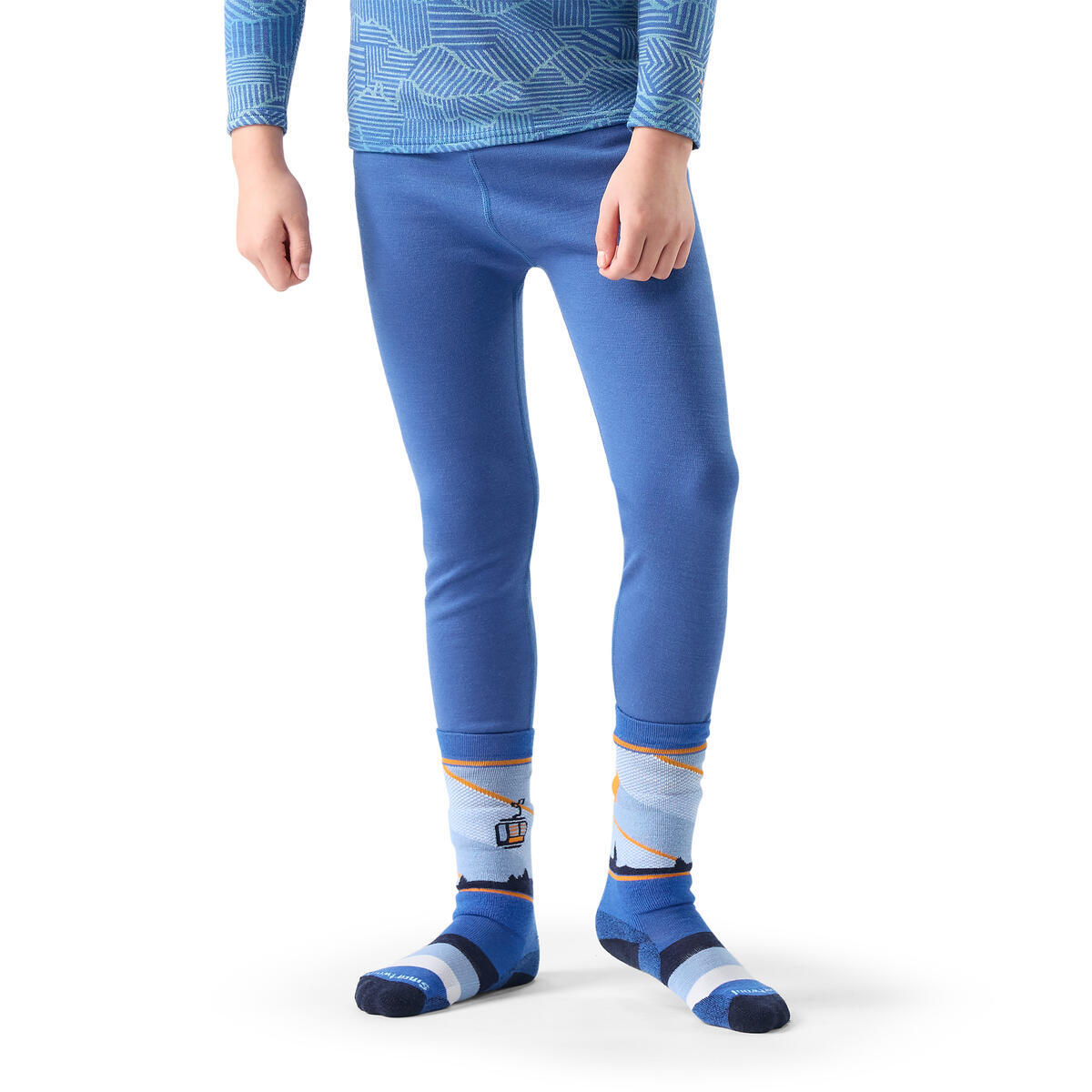 Dětské merino spodky SMARTWOOL Kids' Classic Thermal Merino Base Layer, Royal Indigo velikost: XL