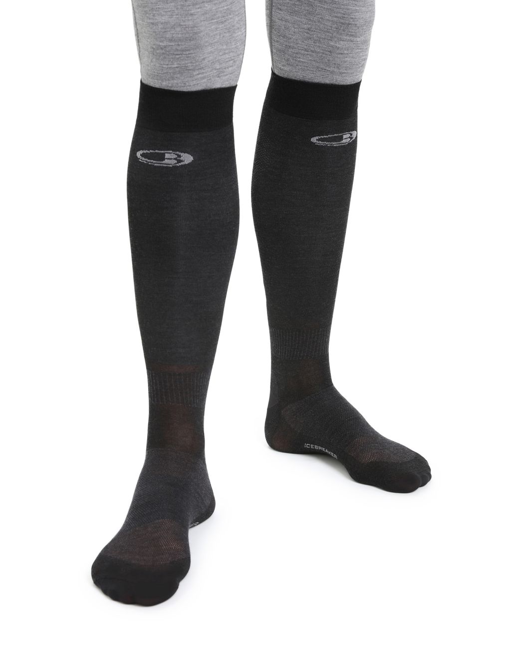 Pánské merino ponožky ICEBREAKER Mens Snow Liner OTC, Black velikost: 44,5-46,5 (L)