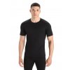 ICEBREAKER Mens 200 Oasis SS Crewe, Black