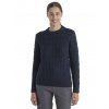 FW23 Women Merino Cable Knit Crewe Sweater 0a56tw401 1