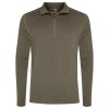 Pánské merino tričko s dlouhým rukávem ICEBREAKER Mens 260 Tech LS Half Zip, Loden