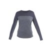 FW24 Women Merino 125 Cool LiteTM Sphere LS Tee Colour Block 0A571L00N FRONT 01