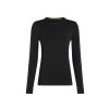 FW24 BM W Women Merino Blend Core Heavyweight LS Crewe 0A575G001 0111