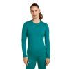 Dámské merino triko s dlouhým rukávem ICEBREAKER Wmns 200 Oasis LS Crewe, Tidal Teal