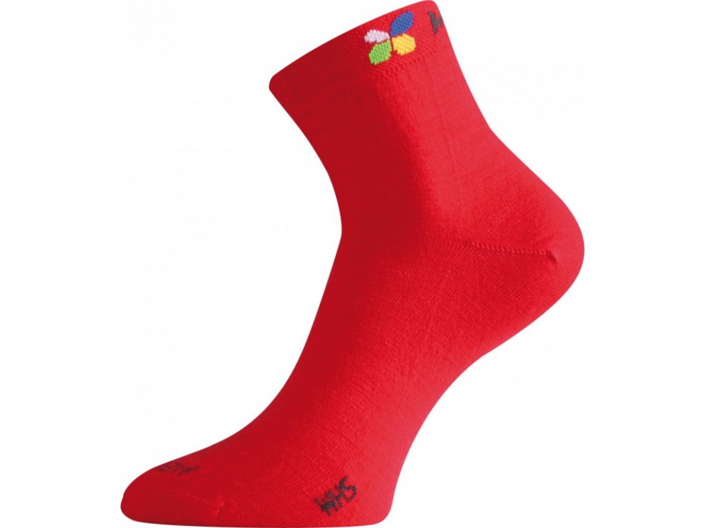 LASTING dámské merino ponožky WHS červené
