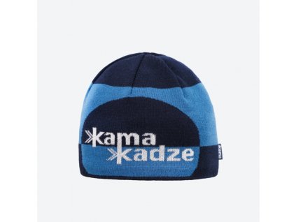 KAMA K62 pletená merino čepice,  modrá