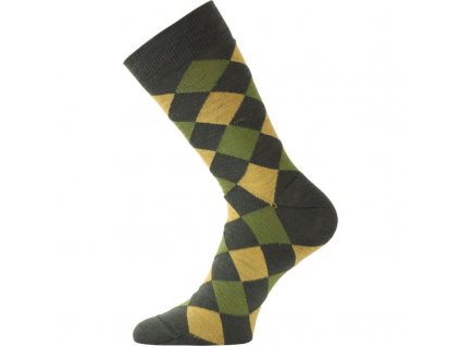 LASTING merino ponožky WPK zelené