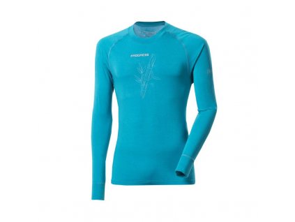 PROGRESS TRIKO bambus pánské, tyrkys