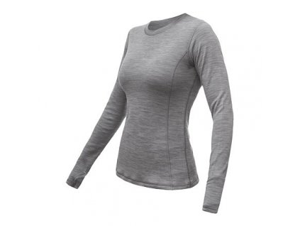 SENSOR MERINO BOLD dámské triko dl.rukáv cool gray