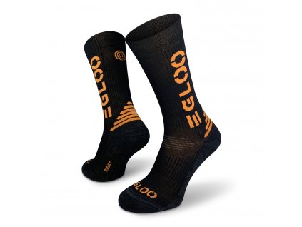 EGLOO MERINO HBS Hike&Bíke socks, black orange 1500x1500