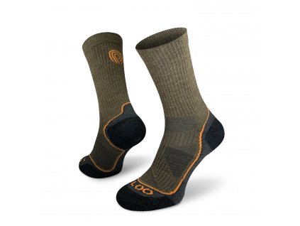 EGLOO MERINO TSM Trek socks, brown olive 1500x1500