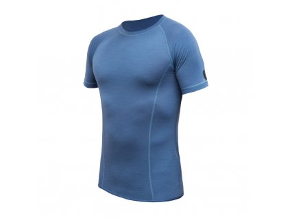 SENSOR MERINO AIR pánské triko kr.rukáv riviera blue