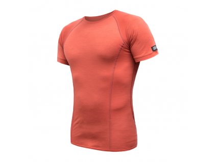 SENSOR MERINO ACTIVE pánské triko kr.rukáv terracotta