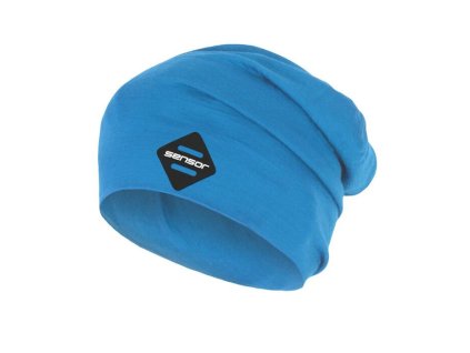 SENSOR ČEPICE MERINO ACTIVE LOGO modrá