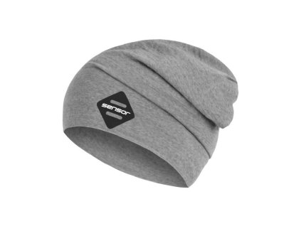 SENSOR ČEPICE MERINO ACTIVE LOGO šedá